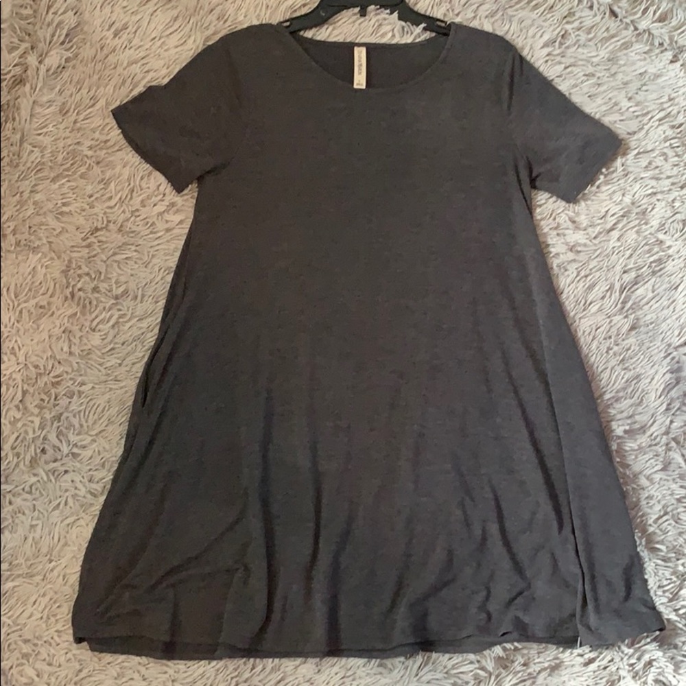 Gray t shirt dress - Picture 1 of 2
